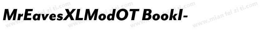 MrEavesXLModOT BookI字体转换